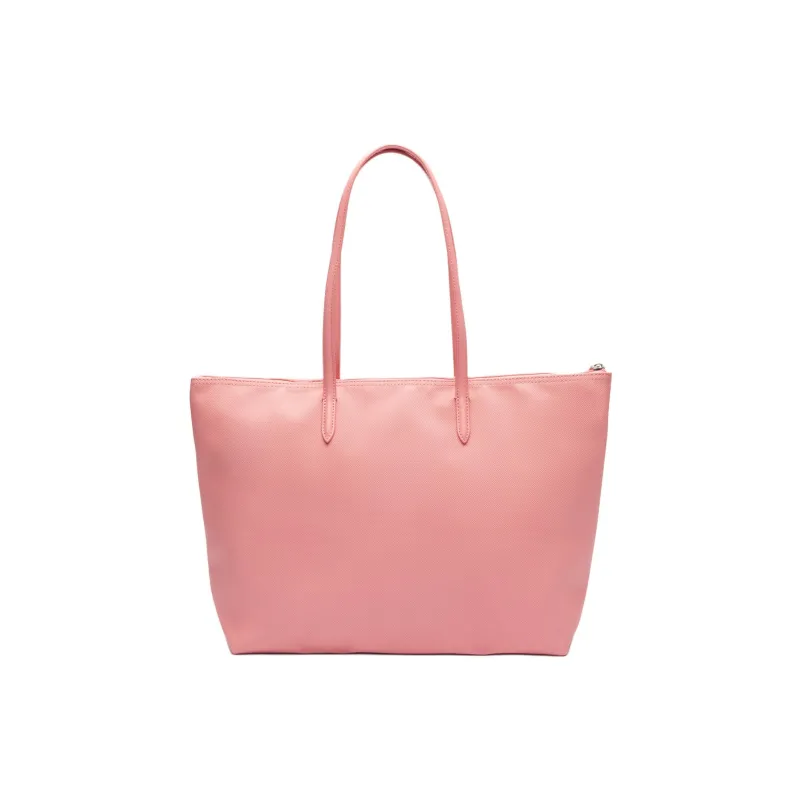 LACOSTE PVC Tote Bag Shopping Bag Shoulder Bag Handbag Small Size Women's Pink-2