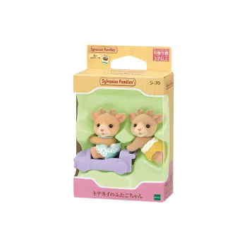 Sylvanian Families Deer Babies Twins Dolls Plush Doll Small Size Tall