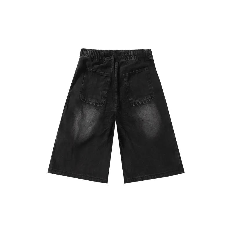 Michael Rock Denim Shorts Unisex-1