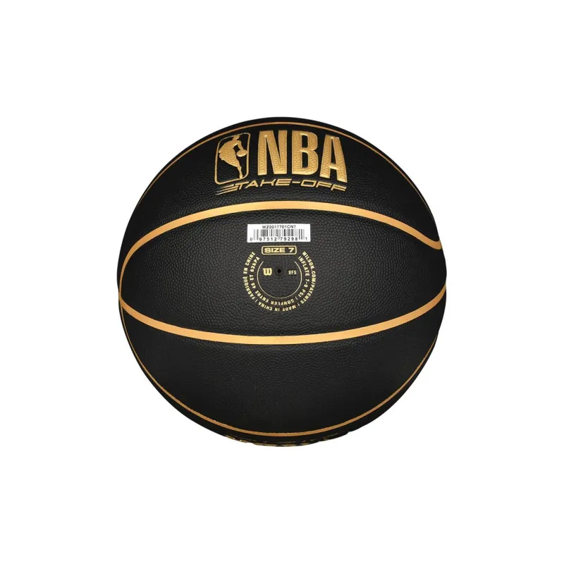 Wilson x NBA PU Polyurethane Basketball NBA Black Gold No. 7/Standard Training Unisex-4
