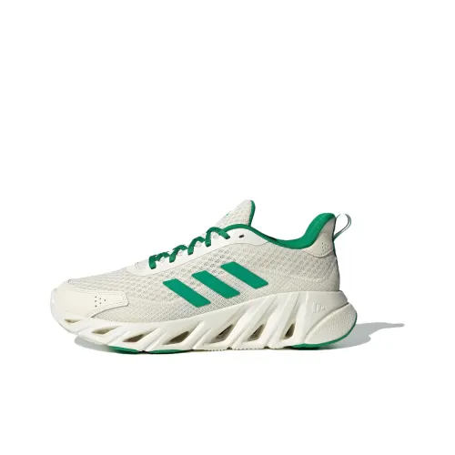 Adidas DAY Anti Slip Wear Resistant Low Top Casual Running Shoes Unisex White Green