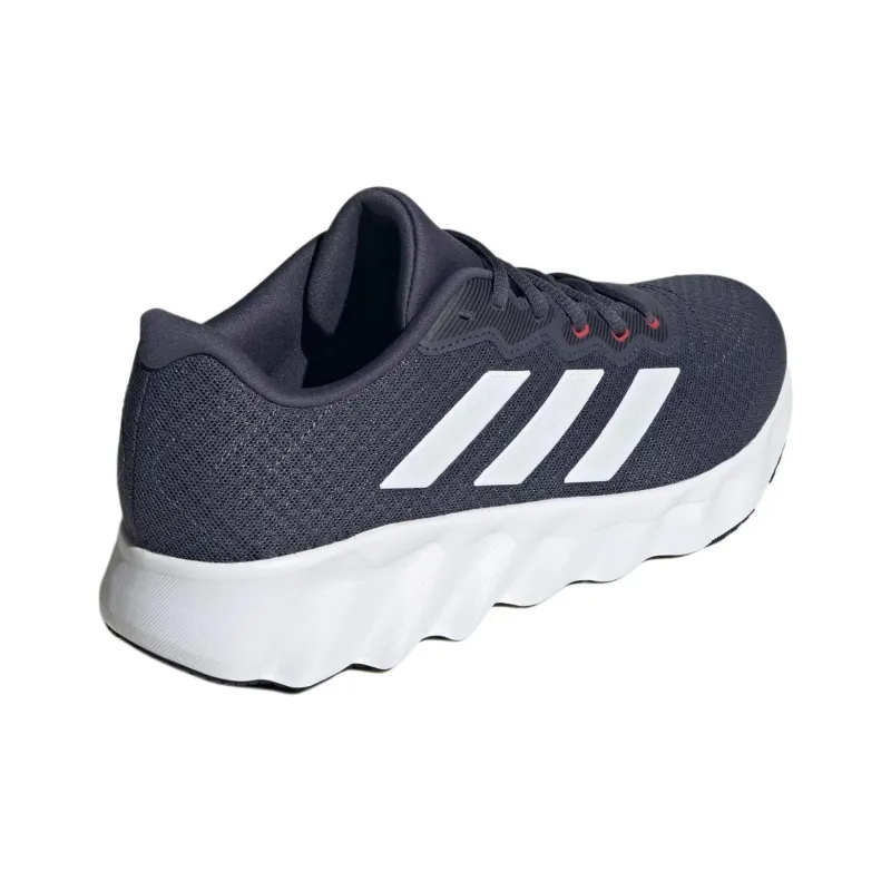Adidas Switch Move Cushioning Wear Resistant Low Top Running Shoes Unisex Black White-3