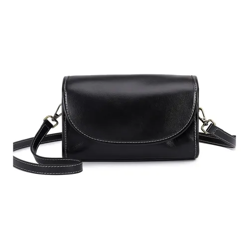 TTaG．baG Cow Leather Shoulder Bag Women's Black/White/Green/Wine Coffee/Sunset Yellow