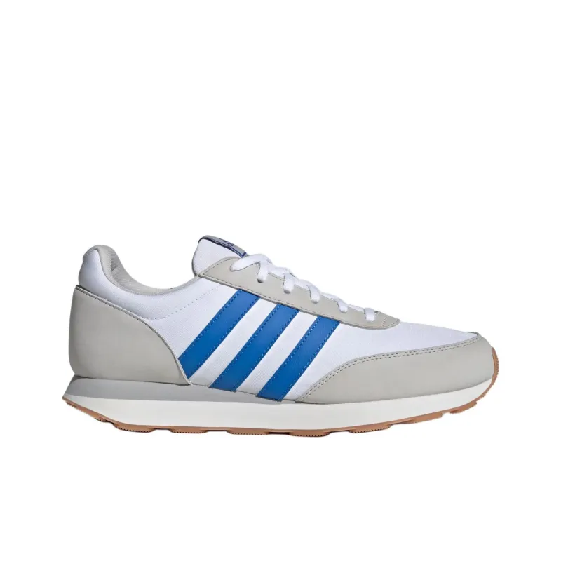 Adidas Run 60s Anti Slip Wear Resistant Low Top Running Shoes Men's White Blue Gray-1
