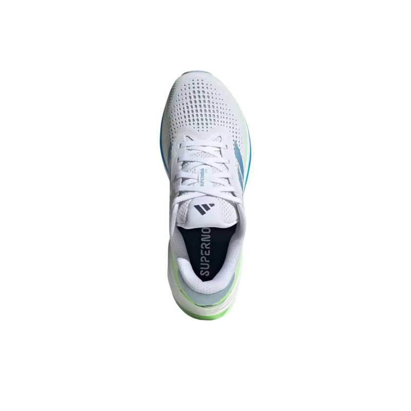 Adidas SUPERNOVA RISE Cushioned Slip-Resistant Support Low-Top Running Shoes Women's White Green Blue-5