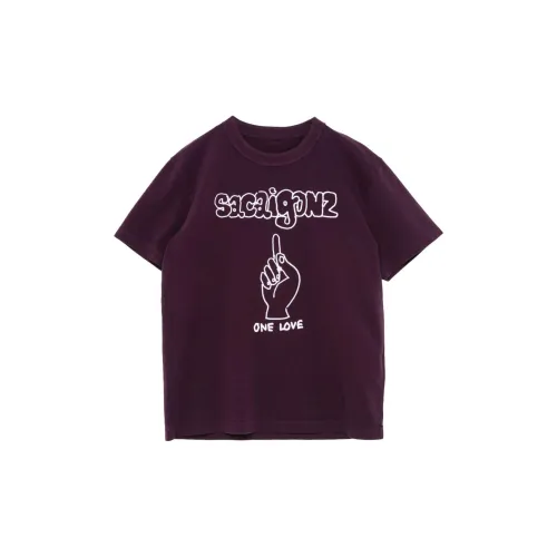 Sacai FW24 T-Shirts Unisex Purple