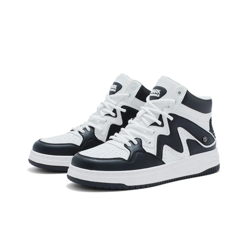 FAIRWHALE High Top Skateboard Shoes Unisex Black-2