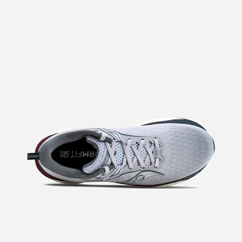 Saucony TRIUMPH 22 Anti Slip Wear Resistant Low Top Running Shoes Men's Gray-3