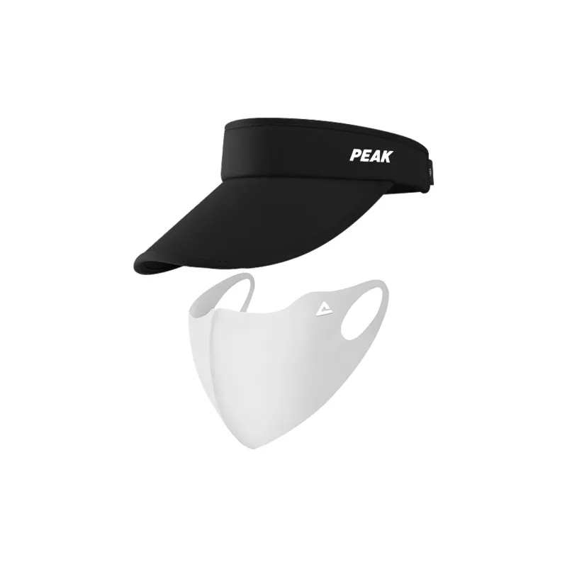 PEAK Double Layer Polyester PVC Sun Protection Hats Unisex Black, Dark Gray-11