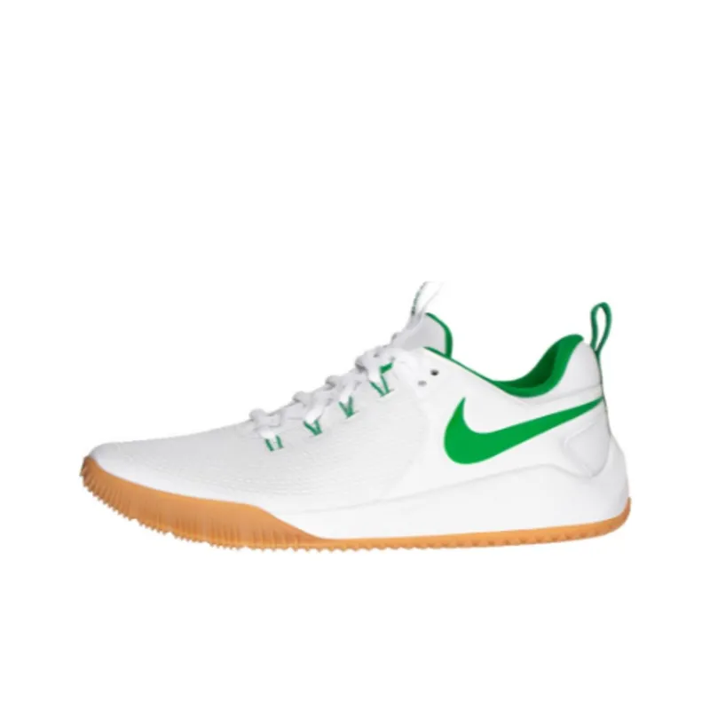 Nike AIR ZOOM HYPERACE 2 Anti Slip Wear Resistant Low Top Training Shoes Unisex White Green-0