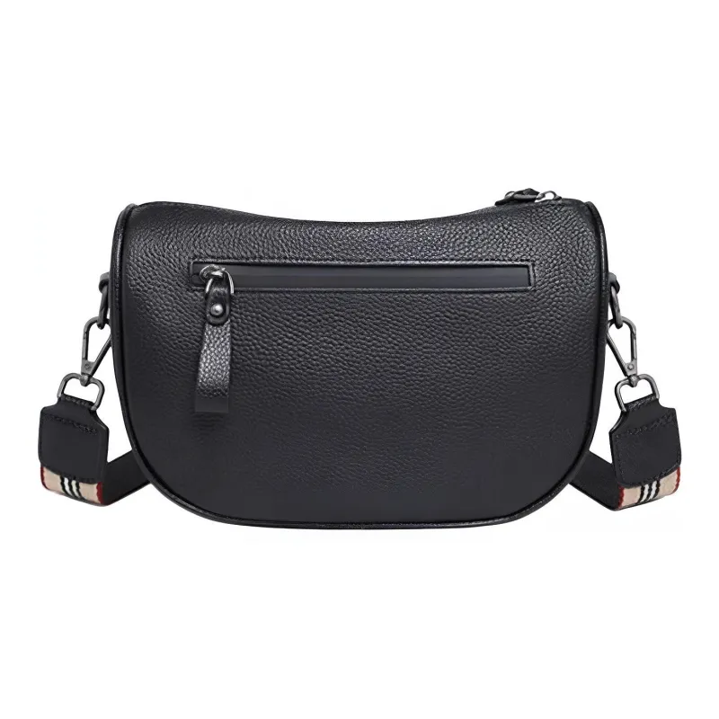 C°BANNER Cow Leather With Synthetic Leather Pillow Bag, Shoulder Bag Regular Women's Black-4