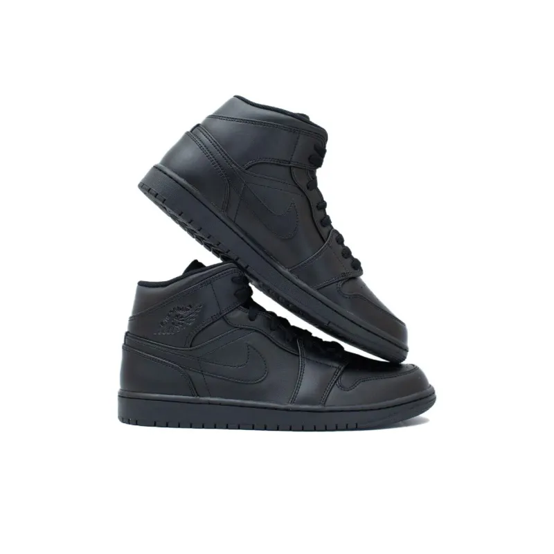 Jordan 1 Retro Mid Jeter Laser Nyc Exclusive Black-3