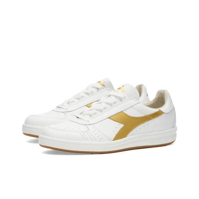 Diadora B. Elite Anti Slip Wear Resistant Low Top Skateboard Shoes Men's White-2
