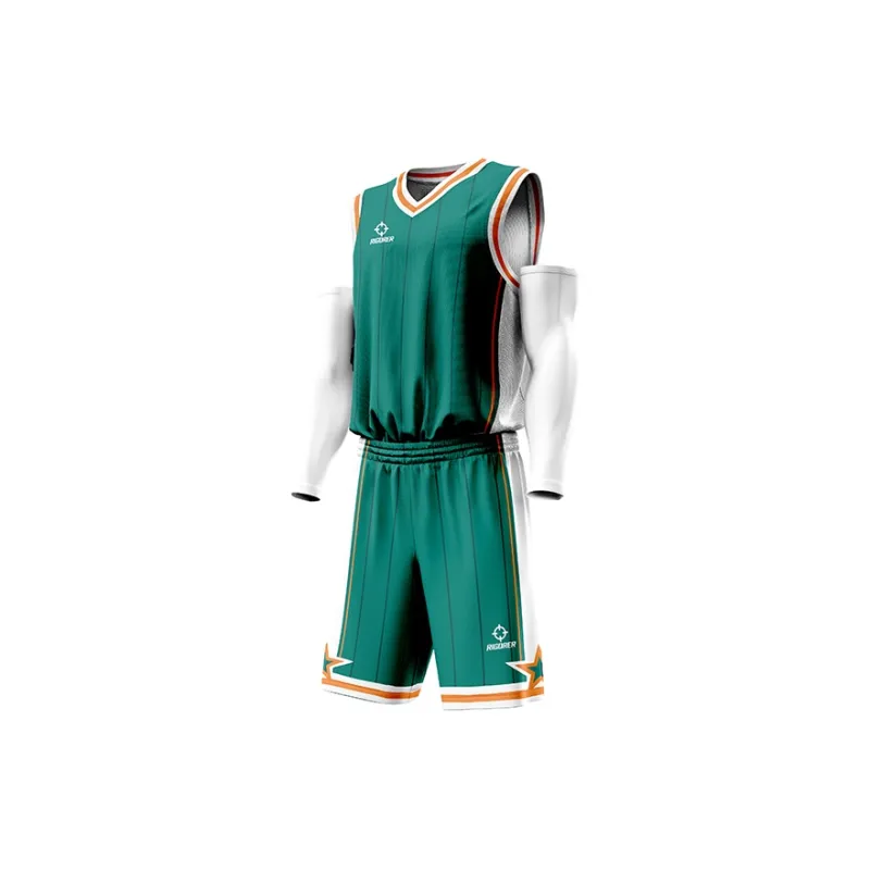RIGORER Breathable Sweat-Wicking Quick Heat Dissipation Basketball Apparel Basketball Match Set Unisex-25