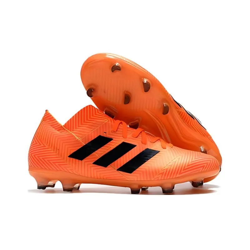 Adidas Nemeziz AG Artificial Ground Anti Slip Wear Resistant Soccer Shoes Unisex Orange-2