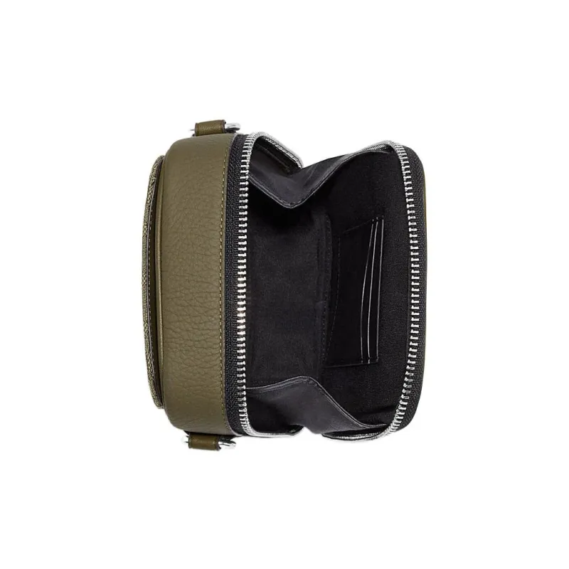 COACH Stanton Fabric With Cow Leather Shoulder Bag, Crossbody Bag Men's Army Green-3