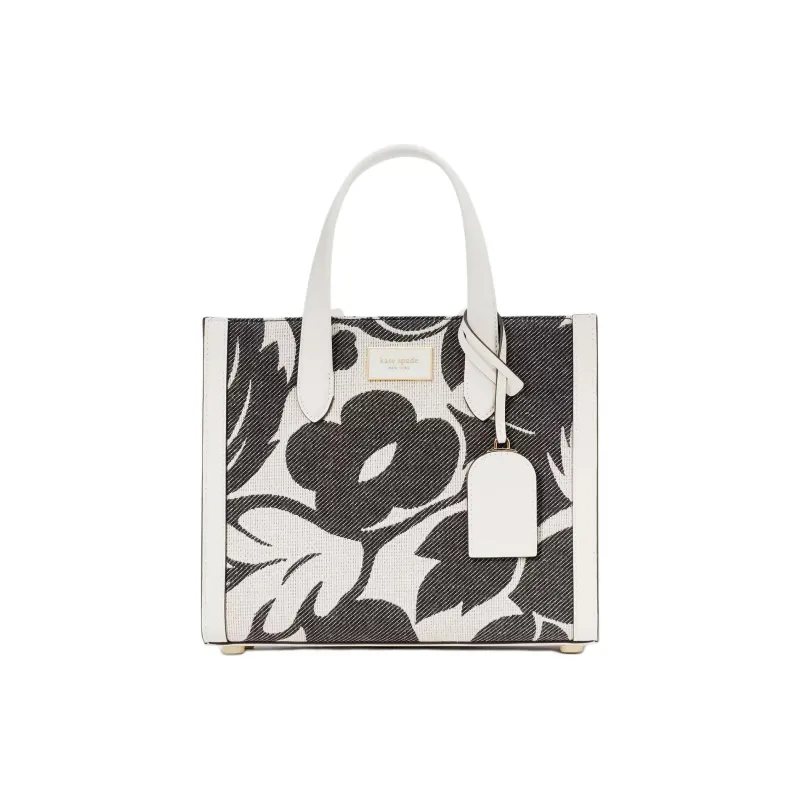 Kate Spade Jacquard Canvas Canvas Bag Handbags Small Size Women's Black Multicolor-0
