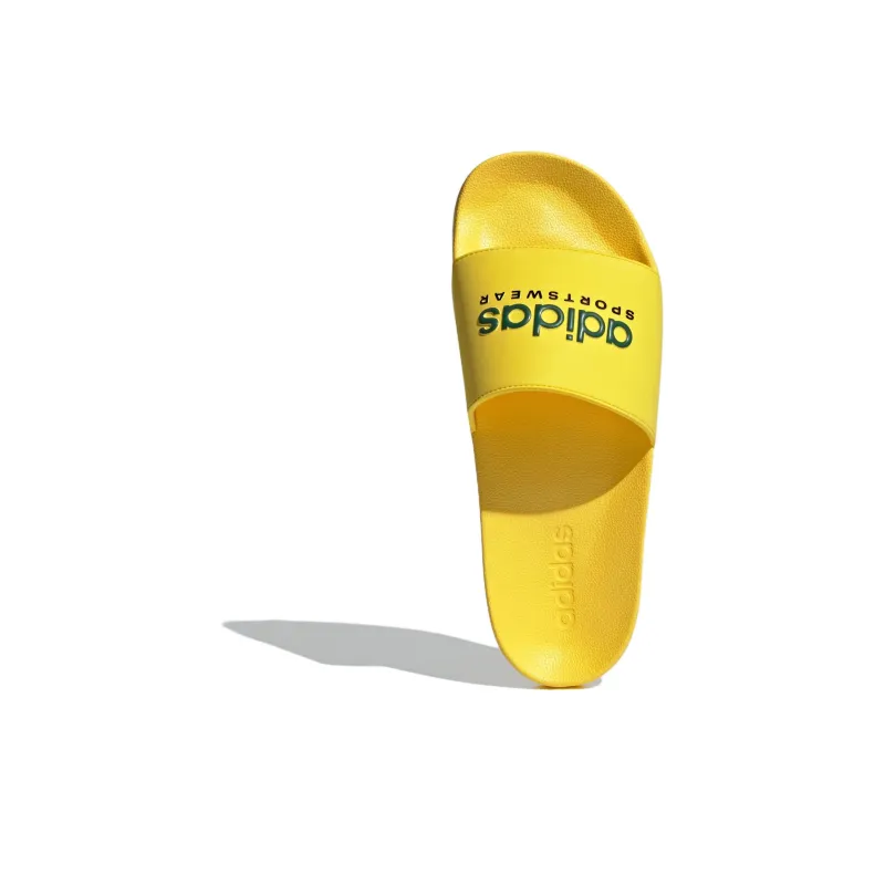 Adidas Adilette Shower Slides Yellow Collegiate Green-4
