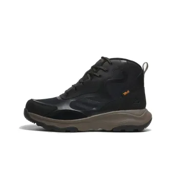 Teva Slip Resistant, Abrasion Resistant, Waterproof, Grip, Odor Resistant High Top Hiking Shoes Men's Black Gray