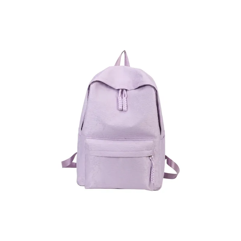 MOK Nylon Backpack Unisex White/Black/Purple/Light Green/Pink-2