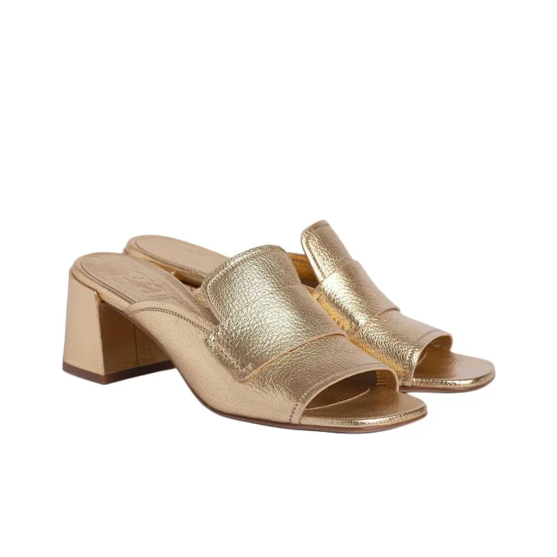 Pedro García Slide Slippers 5.5cm Women's Gold-2