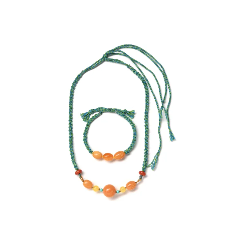 Abby's Wonderland Beeswax Fine Jade Necklaces Unisex-2