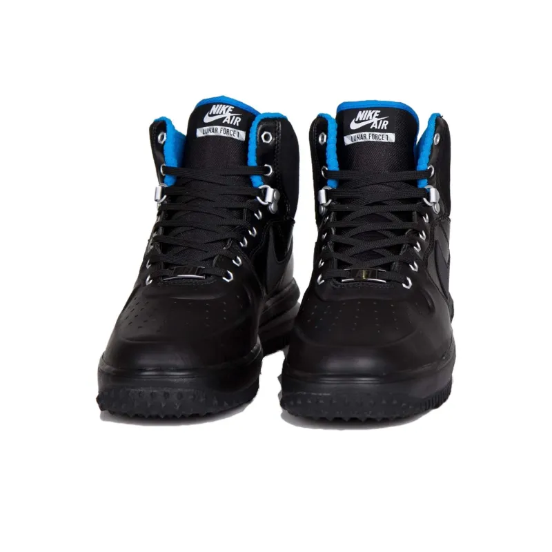 Nike Lunar Force 1 Duckboot Black Metallic Silver-2