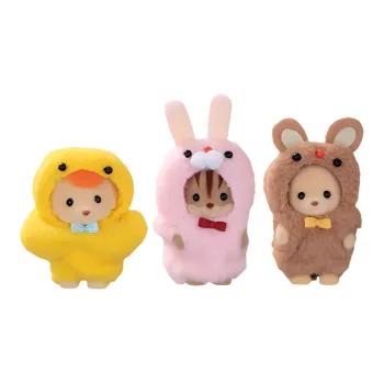 Sylvanian Families Cute Duck Rabbit Mouse Dolls Plush Doll Small Size Tall