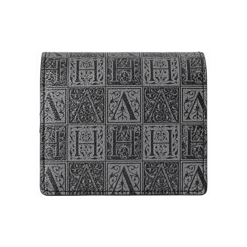 VANESSA HOGAN Monogram Cow Leather Storage Box Watch Case Watch Set Clutch Regular Unisex Black-4