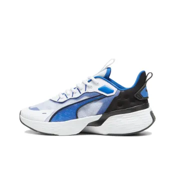 PUMA Softride Sway Anti Slip Wear Resistant Low Top Casual Running Shoes Unisex White Blue