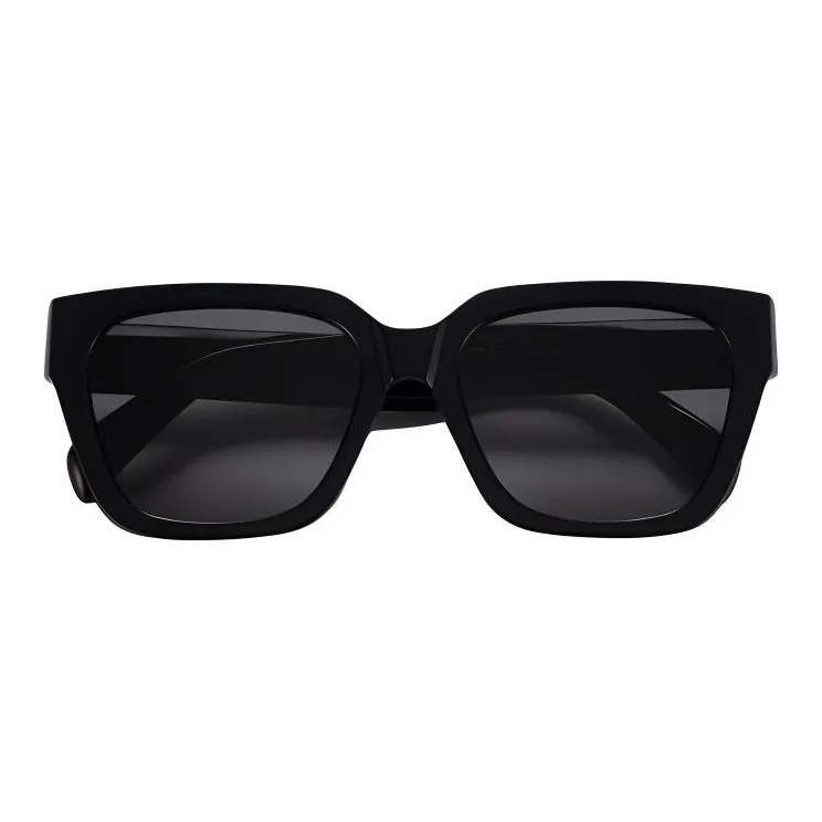 PUBLIC BEACON Acetate Rectangular Sunglasses Unisex Black/Khaki/Yellow/White Peach-1
