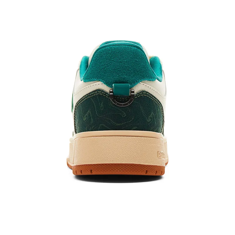 PEAK Skateboard Shoes Men Low Top Light Khaki/Iron Gray Green-4