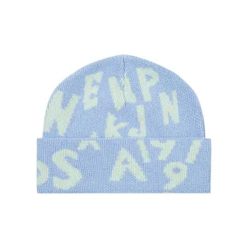 EVISU Sheep Wool Polyamide Cashmere Beanies Unisex