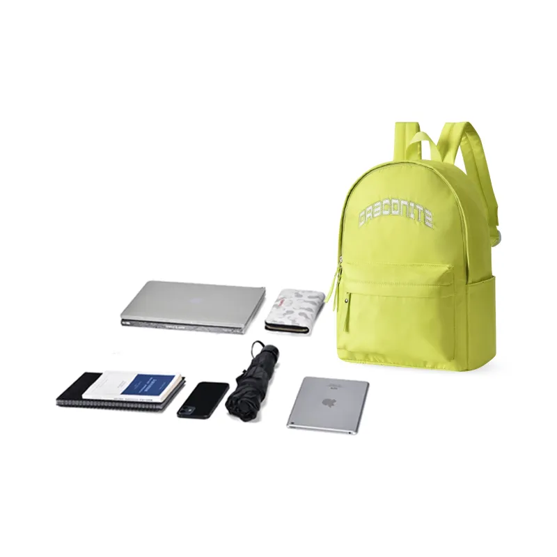 DRACONITE Polyester Students Backpack Regular Unisex Avocado Green-4