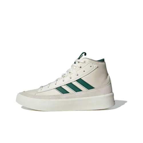 Adidas Znsored Skateboard Shoes Men High-Top Off White Academy Green Crystal Jadeite