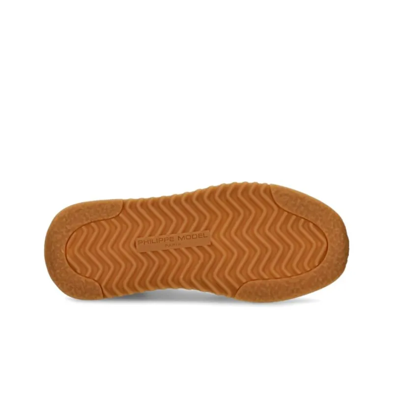 PHILIPPE MODEL Low Top Casual Shoes Men's Beige Umber-5