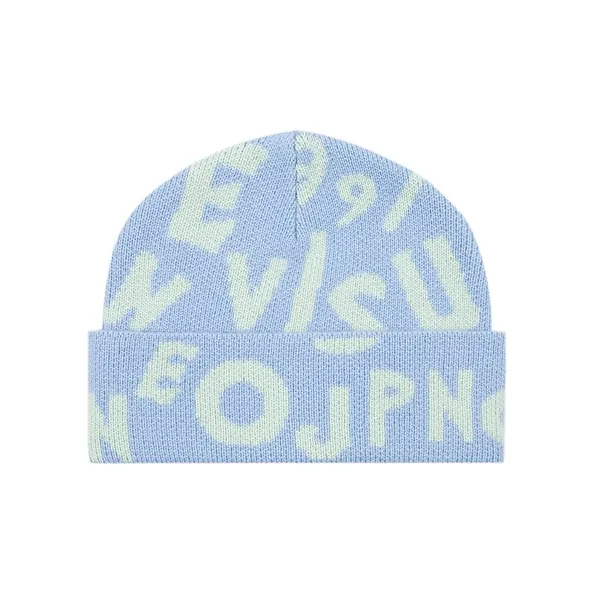 EVISU Sheep Wool Polyamide Cashmere Beanies Unisex-1