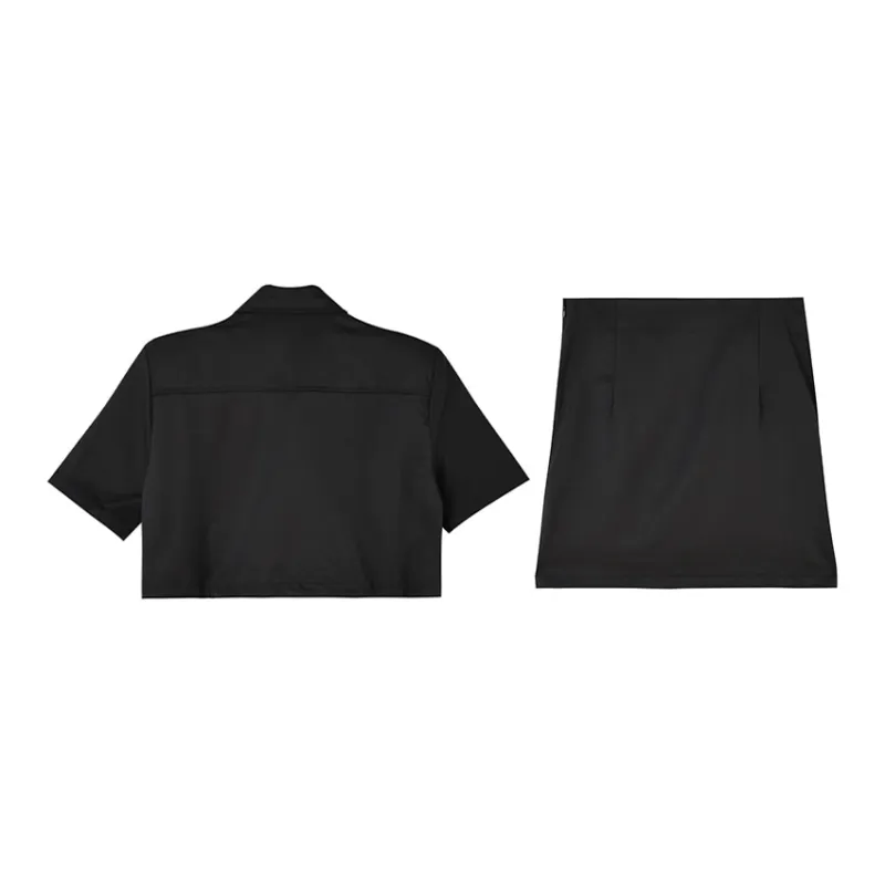 Juden Choi Skirt Set Women's Black-1