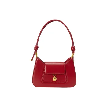TTaG．baG Cow Split Leather Shoulder Bag Regular Women's Red