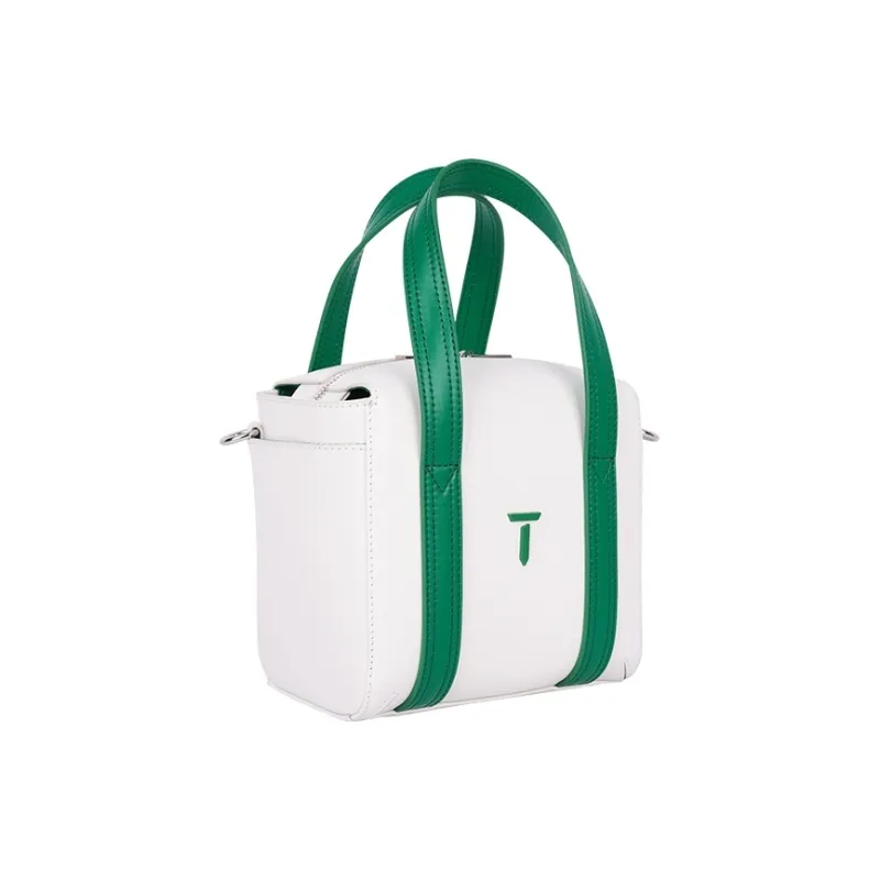 EUROPEAN TOUR Cow Leather One Shoulder Handbag Regular Women's White/Green-2
