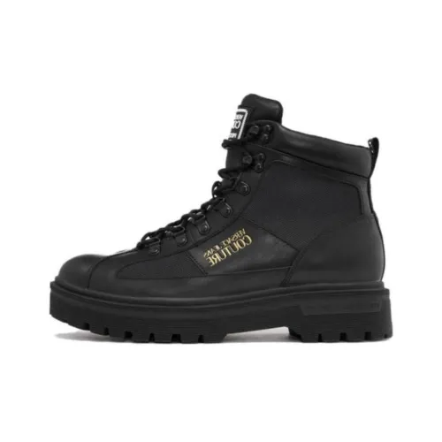 VERSACE JEANS Couture Ankle Boots Men Black