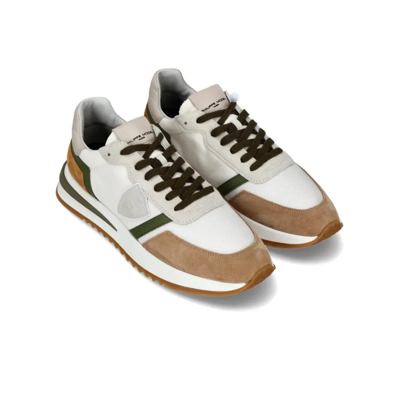 PHILIPPE MODEL Low Top Casual Shoes Men's Beige Umber-1