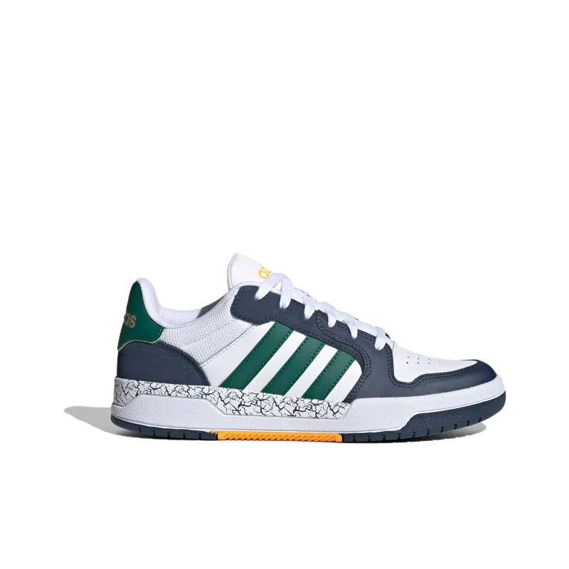 Adidas Neo Entrap Anti Slip And Wear Resistant Lightweight Low Top Skateboard Shoes Unisex White Green Blue-1