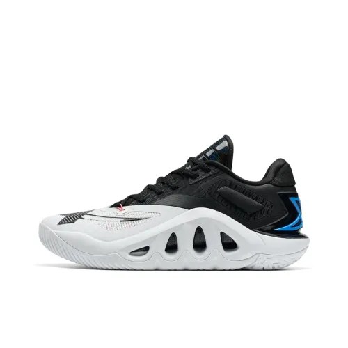 XTEP Magic Claws Wear Resistant Slip Resistant Low Top Basketball Shoes Men's New White/Black