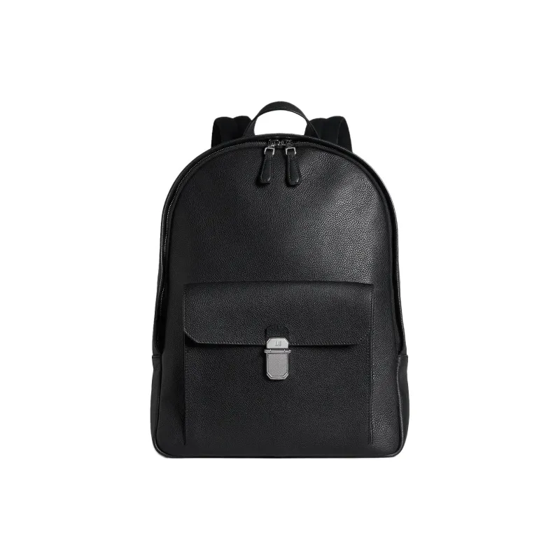Dunhill Grain Calfskin Leather Backpack Men's Black-0