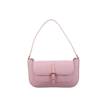 By Far Miranda Cow Leather With Leather Handbag, Shoulder Bag Women's Pink