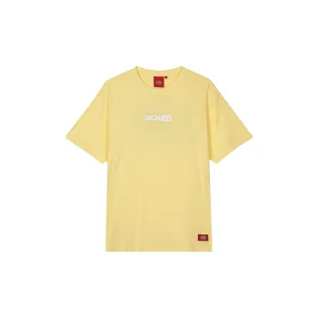 Dickies SS22 Drop Shoulder Sleeve T Shirt Unisex Light Yellow