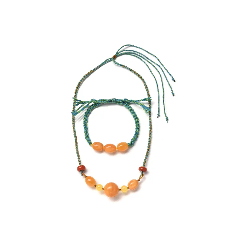 Abby's Wonderland Beeswax Fine Jade Necklaces Unisex-6