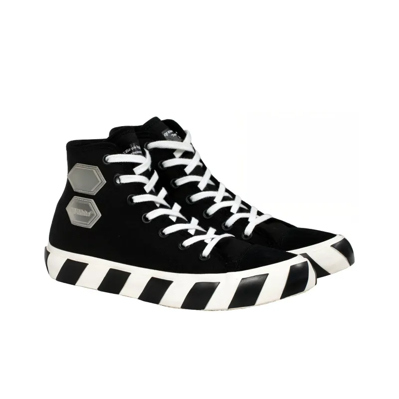 OFF-WHITE Vulcanized Hi Black Striped-3