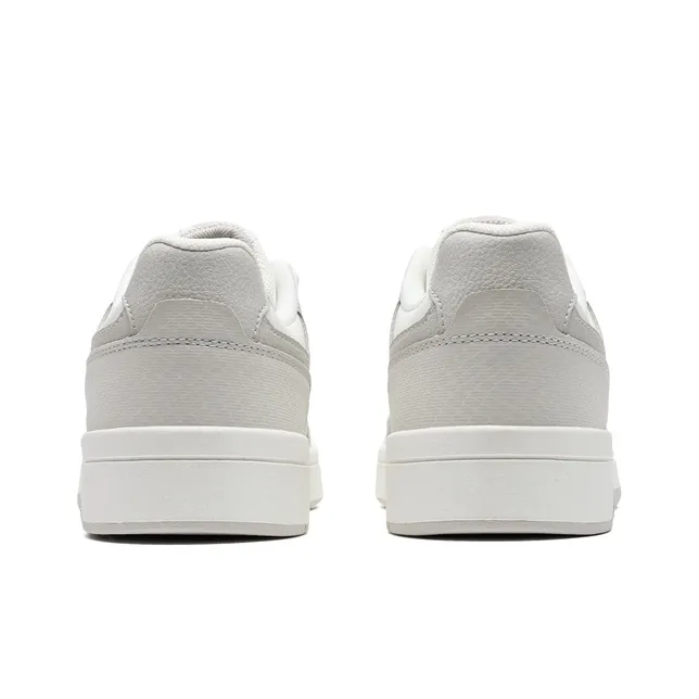 XTEP Lightweight Coverage Low Top Skateboard Shoes Women's Dove Gray/Sail White-3